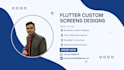 design modern responsive flutter UI and custom app screens