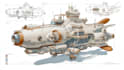 draw high quality spaceship concept