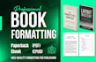do paperback formatting for amazon kdp, ingramspark and kobo