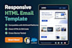 create responsive HTML email template for mailchimp, pardot or any esp