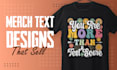 design unique illustrated and text merch design