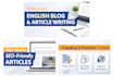 write clear and simple english blogs posts and articles
