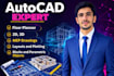 be your autocad expert, floor planner, and will create mep drawings