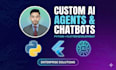 build ai chatbot and ai agent using ml, dl, python, flutter