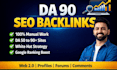 build high da manual SEO backlinks for top google ranking