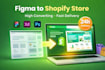 convert your figma or xd design into a high converting shopify store
