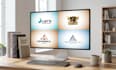 design a modern corporate logo, brochure and catalog
