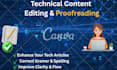 professionally edit and proofread your technical content