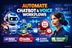 automate chatbot workflow with make, voice assistant and twilio