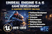 develop unreal engine 5 game, ue5 blueprint and multiplayer system