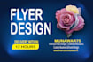 professional unique business event graphic design flyer