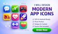 design modern and professional app icon