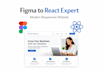 figma, PSD, xd to responsive react website pixel perfect