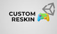 professionally reskin and customize your unity game