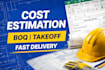 construction cost estimation and quantity takeoff