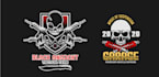 redesign military, skull, army, tactical badge patch logo design