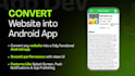 convert website to app, website to native android app