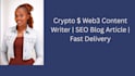 write SEO optimized crypto blockchain and web3 articles