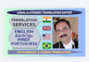 do professional translation in english, malayalam, hindi and portuguese