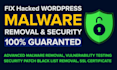 clean hacked wordpress website and remove malware very fast
