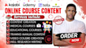 write ebook, online course content, teachable course creation, course curriculum