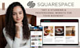 build squarespace website design or redesign squarespace website development
