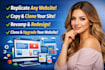 copy clone wordpress website, duplicate website using elementor pro