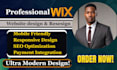 customize wix website and ecommerce store, wix website design and redesign
