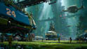 make environment, cyberpunk, sci fi art landscape design