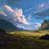 digitally paint fantasy landscape