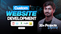 build custom website as full stack website developer, website development