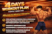 be your personal trainer to send your 4 days workout plan