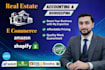 do real estate and ecommerce bookkeeping in cloud softwares
