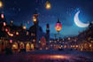 create ramadan kareem beautiful logo intro
