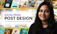 design scroll stopping instagram, facebook social media posts, and product ads