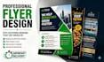 create attractive pamphlet flyer leaflet poster company profile brochure design