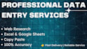do excel data entry, web research and copy paste work