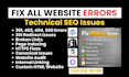 fix 301 404 500 broken links website page not found internal linking bug issues