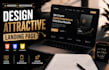 design attractive landing page in html CSS  java script