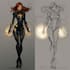 create scifi, fantasy, superhero character design