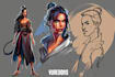 character design in comic style
