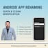 rename your android app and change package name