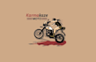 design vintage motorcycle rider logo