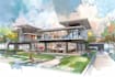 do architectural sketch rendering exterior interior concept