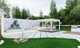 design 3d backyard front yard landscape pool patio pergola