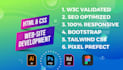 convert figma to HTML, PSD to HTML