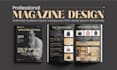 design elegant magazine ads and editorial layout
