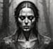 create a horror metal cover illustration with manual drawing