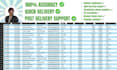 clean, analyze and organize large excel datasets professionally