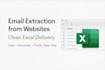 extract email addresses from websites and deliver it in excel